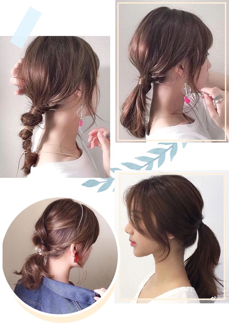 jennie发型双丸子头编发,黑色大波浪长发发型jennie