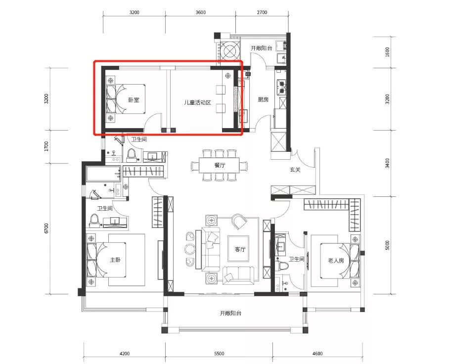 万科龙湖最新户型,万科四房户型