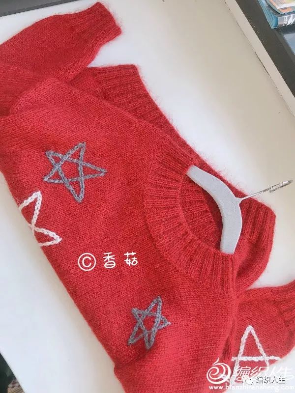 山羊绒女宝毛衣的编织教程,女宝彩虹色套头毛衣编织全过程