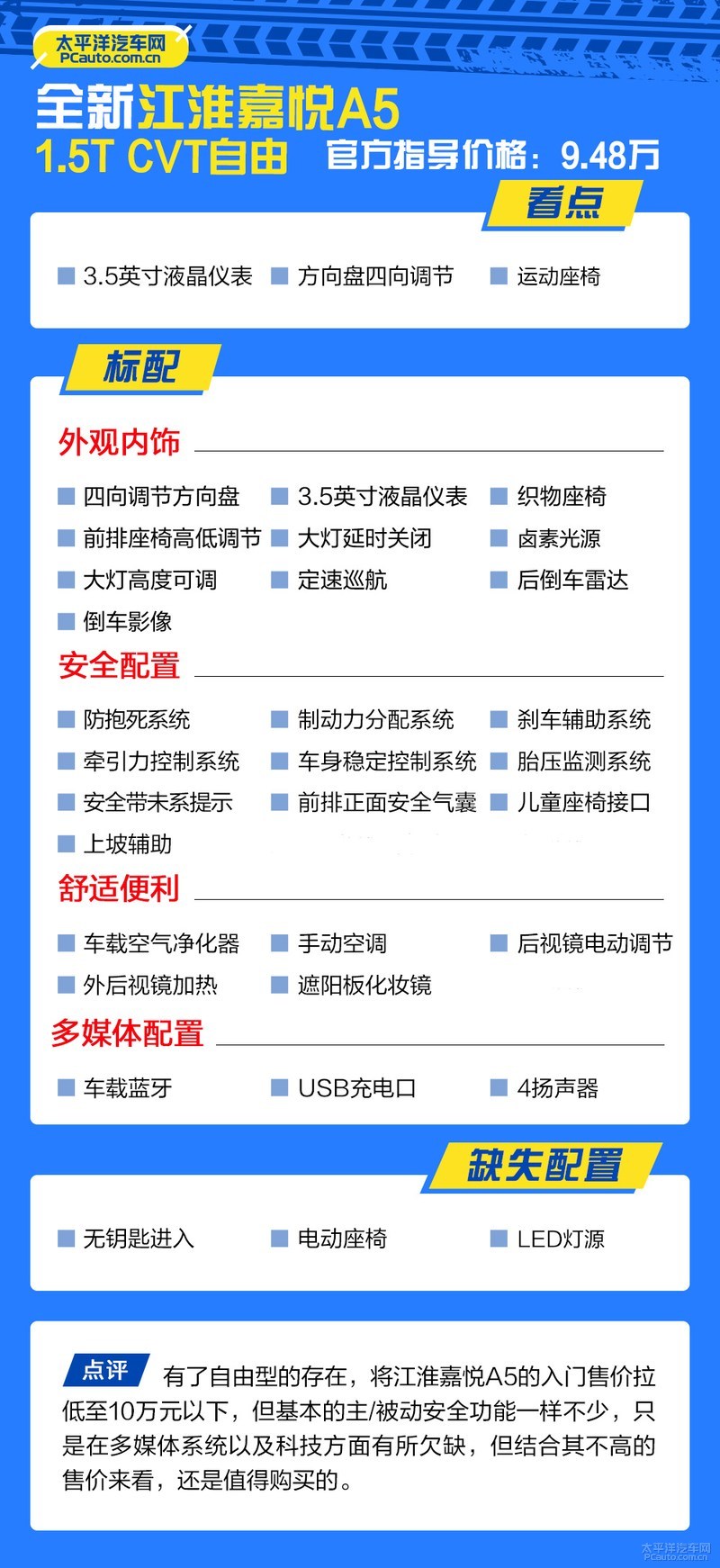 江淮嘉悦a5cvt精英型多少钱,2020款江淮嘉悦a5cvt超越型