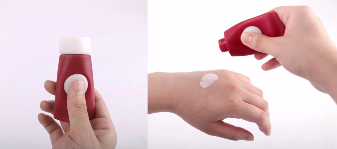 这个遥控器叫“挤粉刺”，按的时候就像我们在挤自己的青春痘