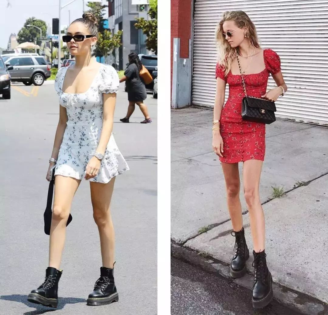 秋冬季马丁靴怎么穿显瘦,秋冬最火的马丁靴百搭时髦帅炸了