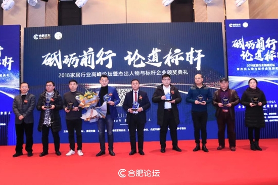 合肥瑞俪宜家家居股份有限公司董事长杨永强获“2018中国安徽家居优秀人物”奖项