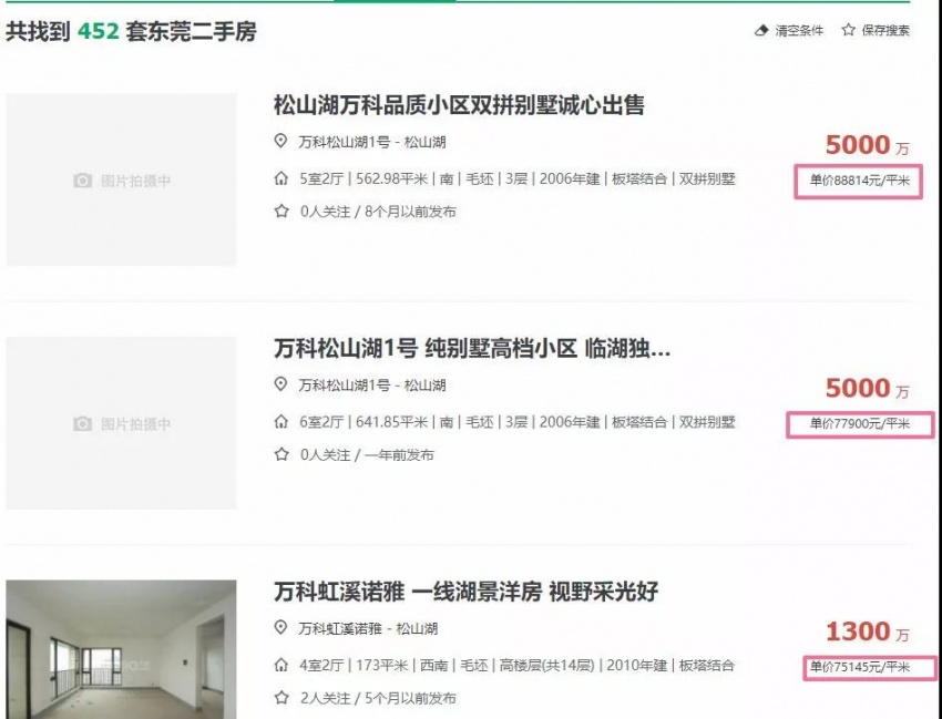 松山湖房价暴跌情况,2022年松山湖的房价掉了吗