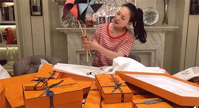 贵妇买包包,贵妇开箱爱马仕