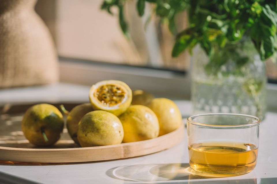 黄金百香果各种饮品高清图,福建黄金百香果怎么吃