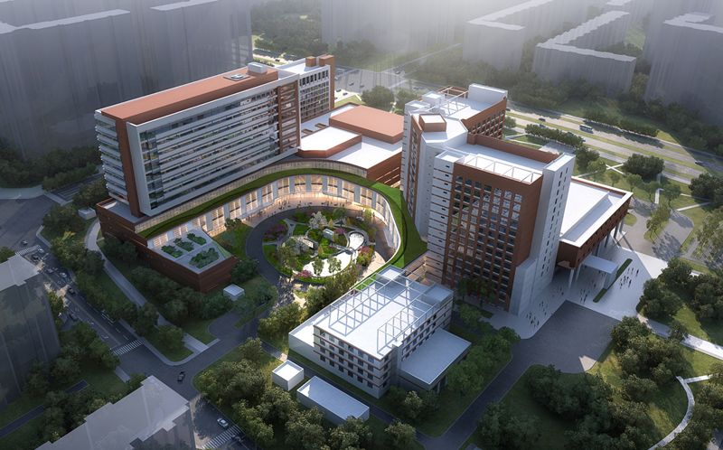 市三院新院区施工进展,妇儿医院建设项目