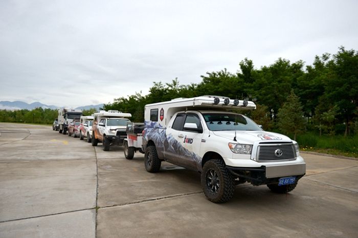 旅美速腾d-max激情者四驱越野房车,旅美速腾房车俱乐部穿越无人区