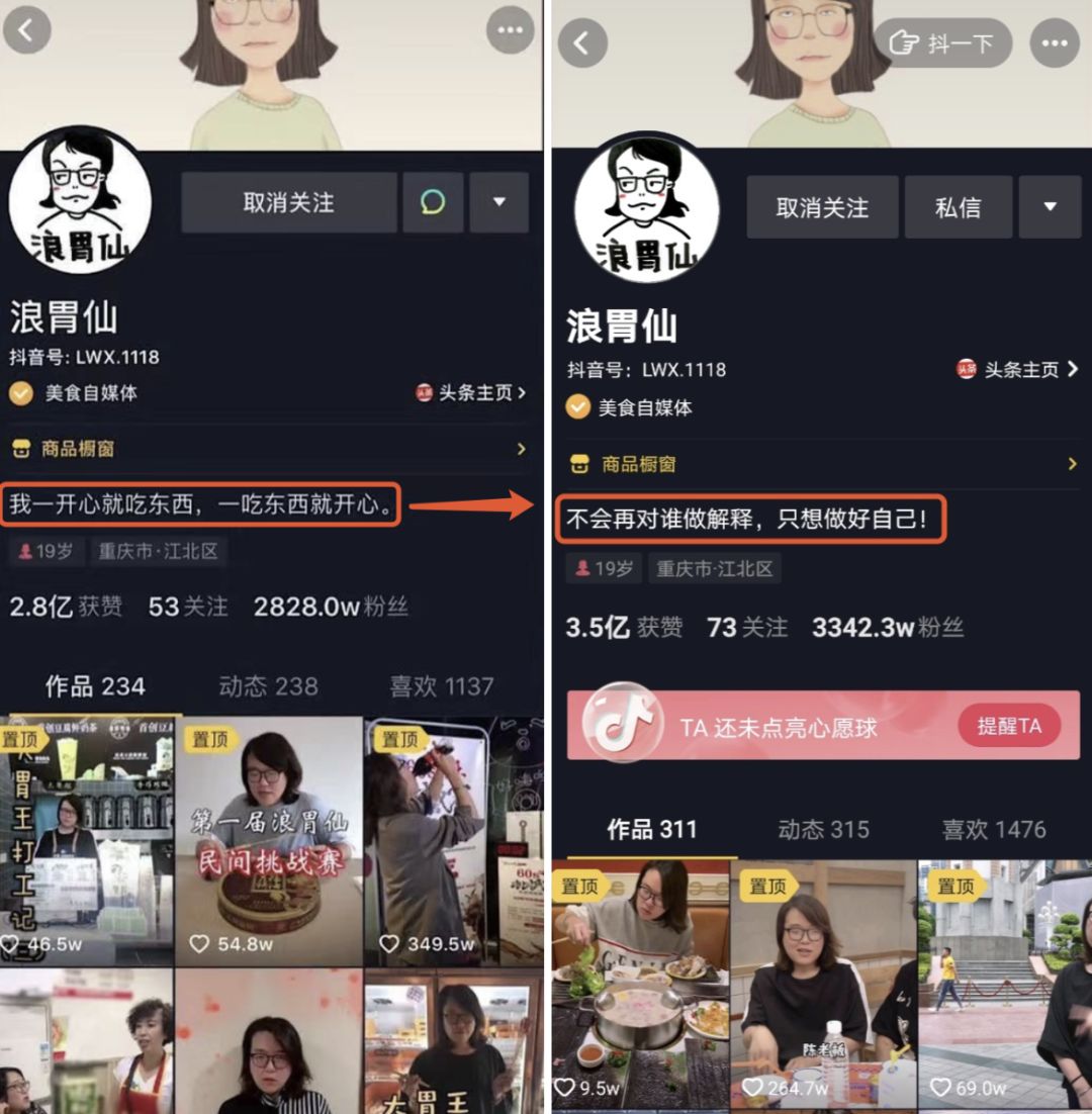 抖音大胃王4个月涨粉1400万!「浪胃仙」是怎么火起来的?