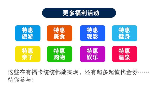 一天一块钱免费一整年！有福卡，尊享吃喝玩乐购特权，本地特惠生活一网打尽