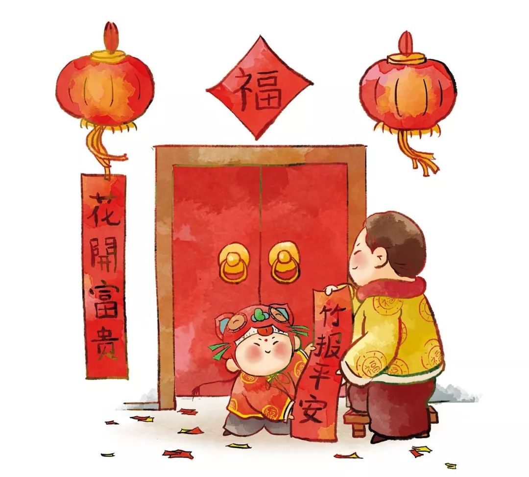 湖北孝感贴春联,湖北孝感春联颜色顺序