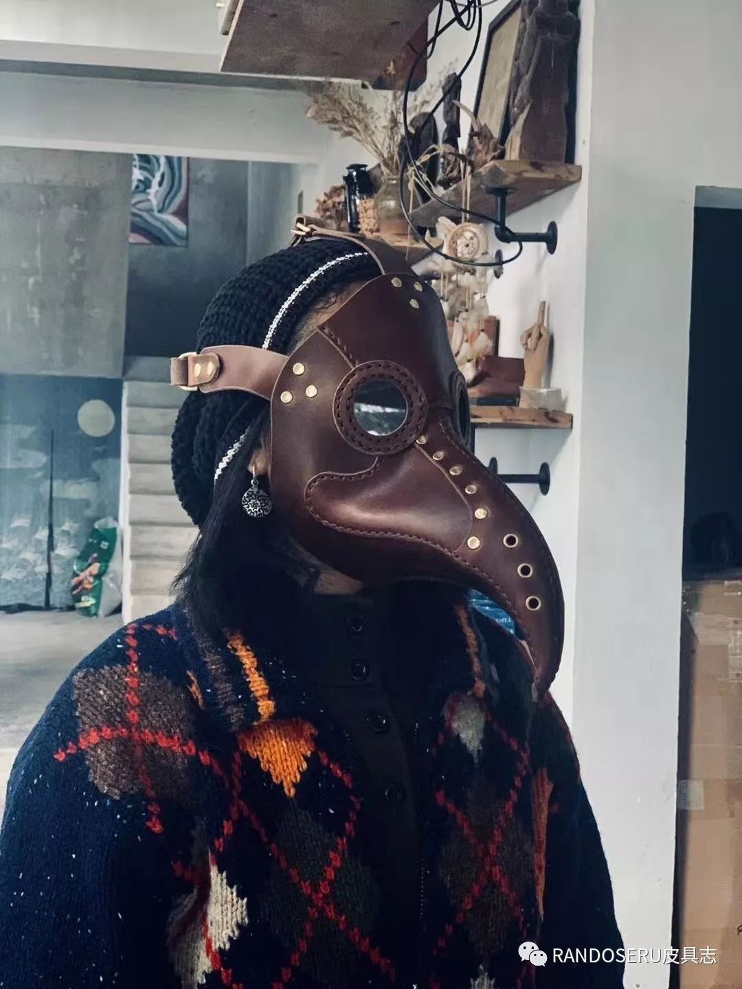 自制头戴式面具,用帽子制作蒙面面具