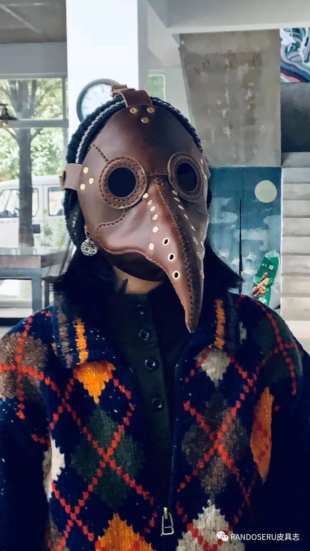 自制头戴式面具,用帽子制作蒙面面具