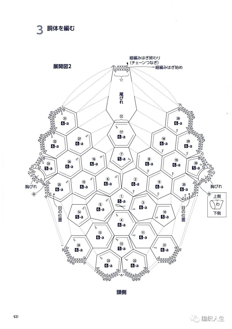 新手也能学会！毛线编织钩针非洲菊拼花鲸鱼（附图解）