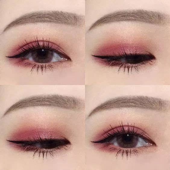 眼影初学者必备妆容,眼影画法夏季推荐