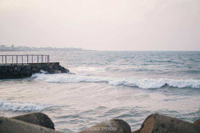 济州岛旅行遇到下雨,日记三年级海边游玩