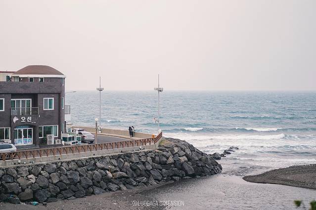 济州岛旅行遇到下雨,日记三年级海边游玩