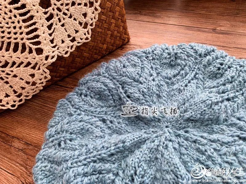 好看又实用的毛线叶儿帽,教你一顶云纹棒针叶子花贝雷帽