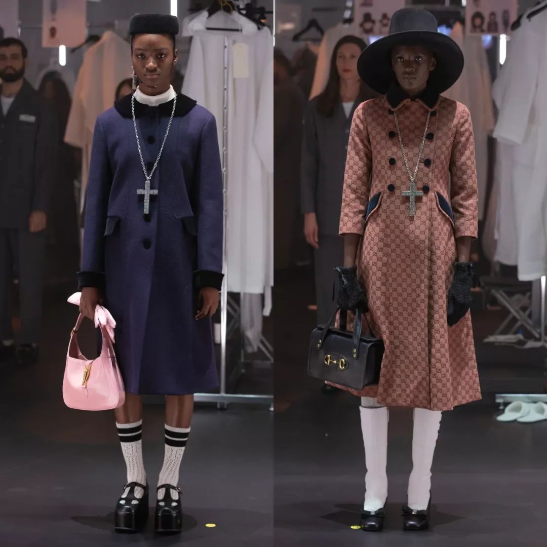 看gucci展穿搭,gucci大秀的衣服
