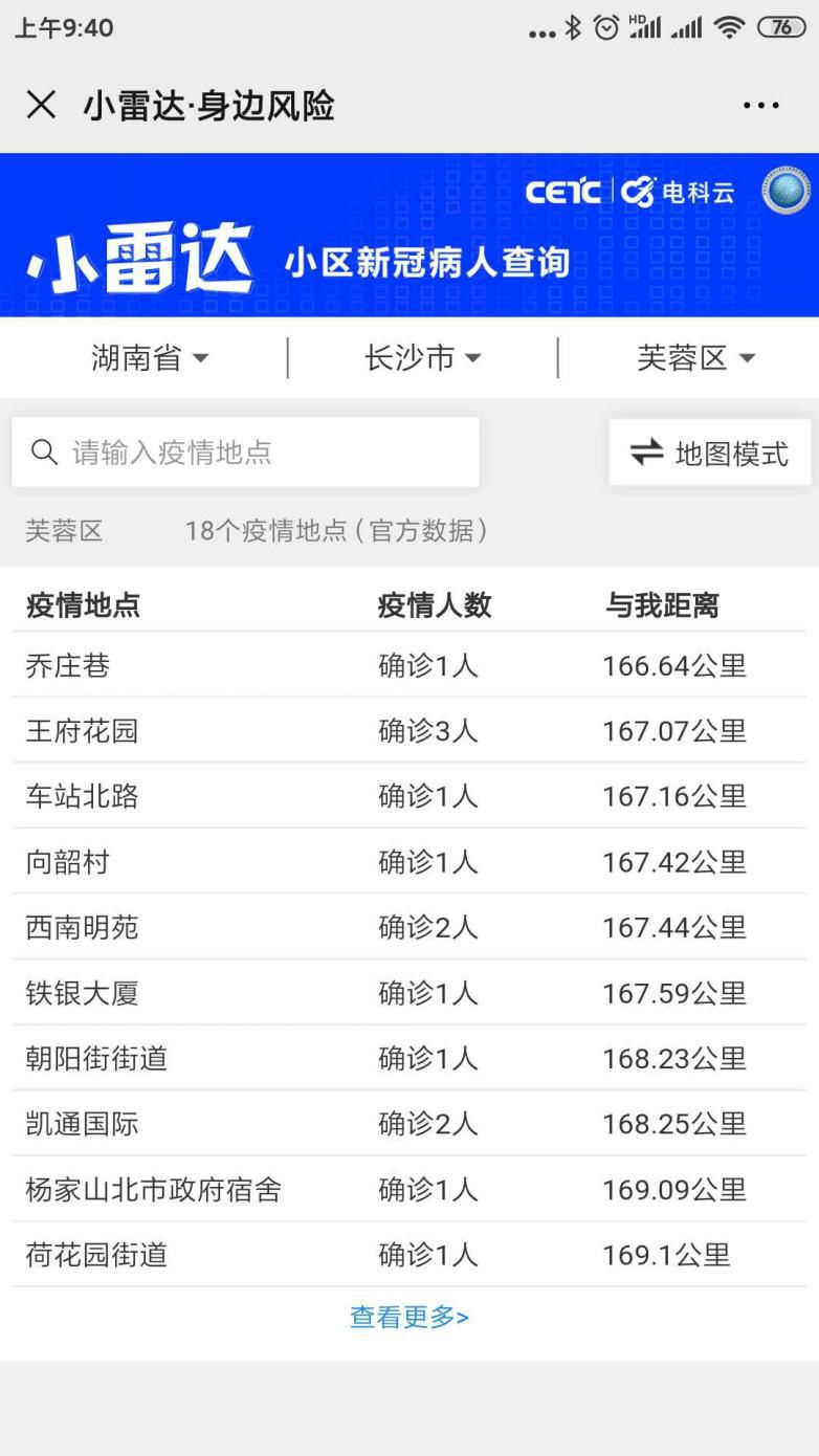 中国电科发布“小雷达”社区新冠病人查询软件|信息化抗“疫”