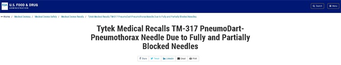 召回日志|美国FDA发布多款医疗器械一级召回,雅培、泰利福等纷纷“中招”