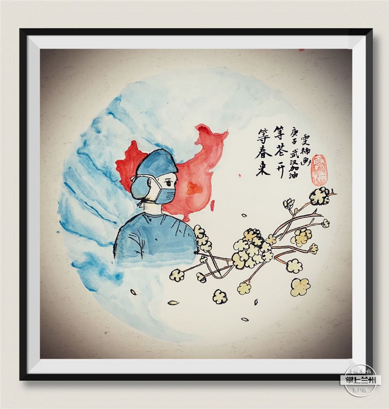 战疫儿童绘画作品500幅,小学生众志成城同心战疫绘画作品