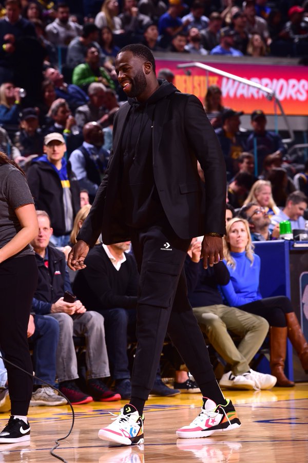 勇士格林g4上脚球鞋,格林上脚匡威球鞋