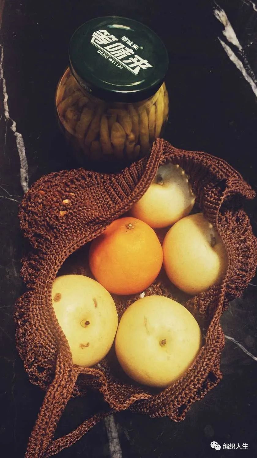 手工编织网兜手提袋,渔网袋的编织方法