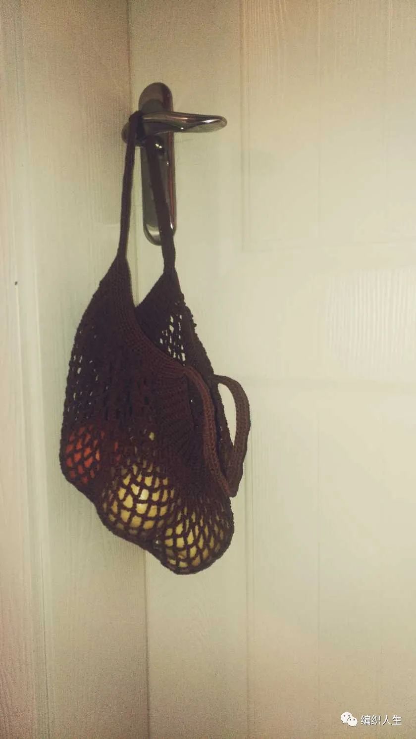 手工编织网兜手提袋,渔网袋的编织方法