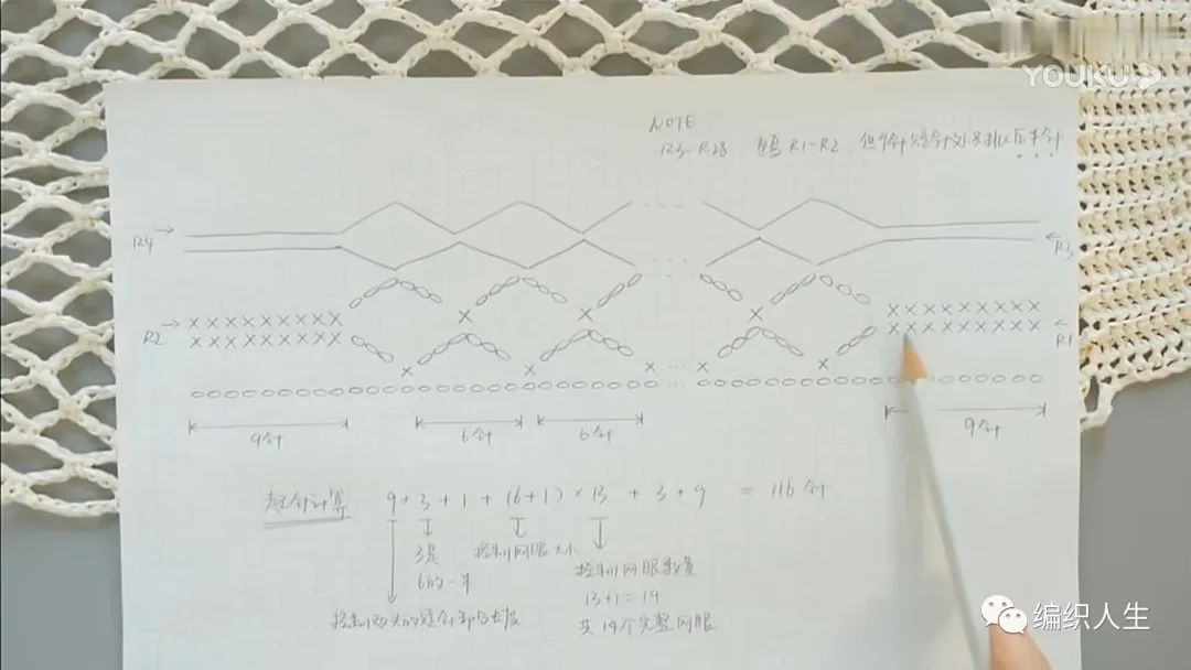 手工编织网兜手提袋,渔网袋的编织方法