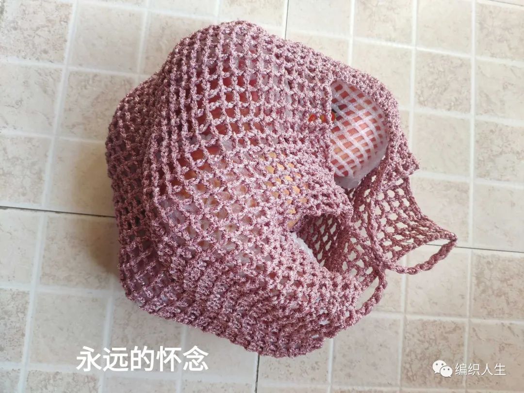 手工编织网兜手提袋,渔网袋的编织方法
