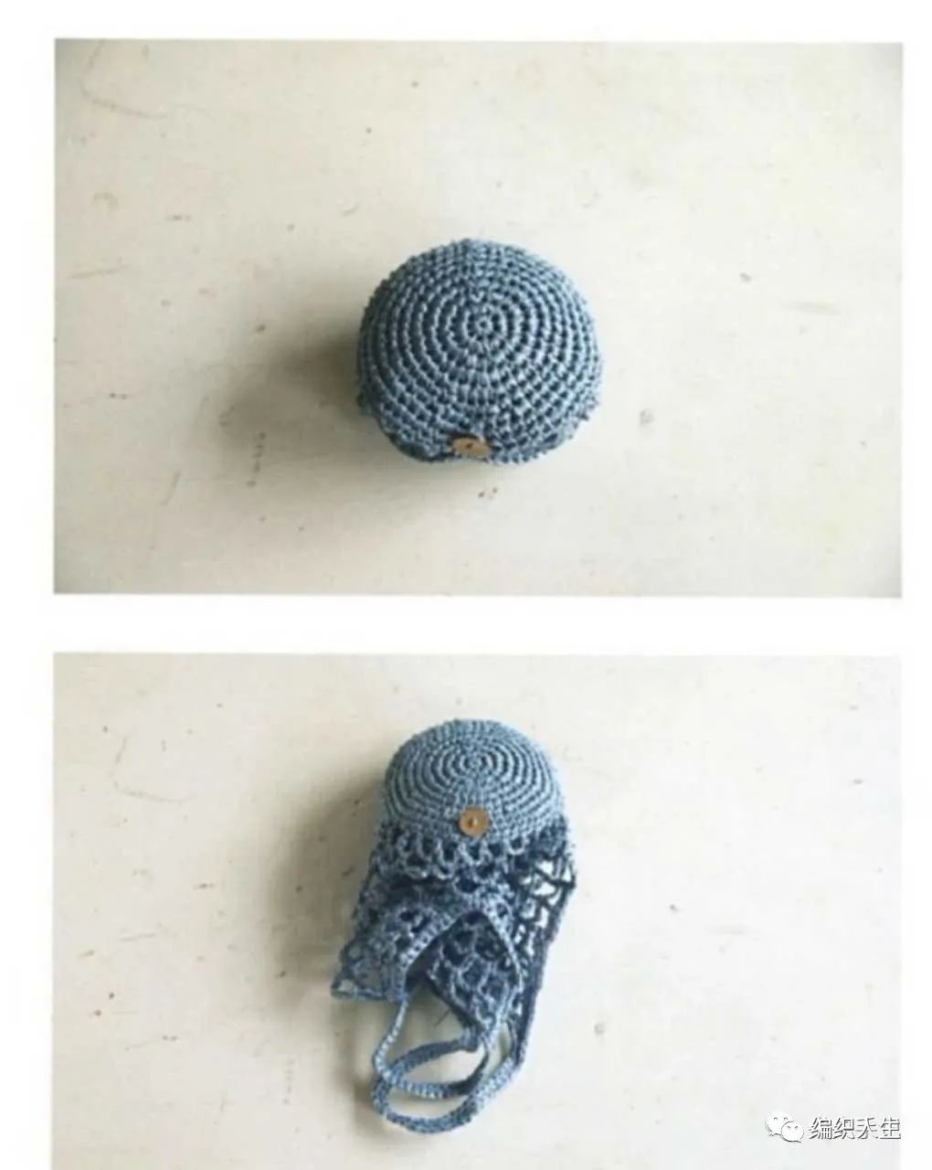 手工编织网兜手提袋,渔网袋的编织方法