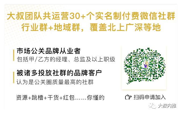 大叔内推,养生堂品牌总监