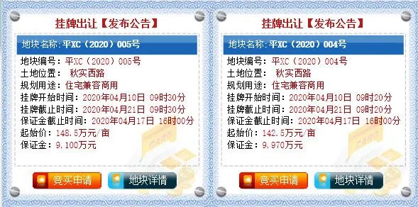 平顶山地块挂牌,平顶山中央商务区西片区