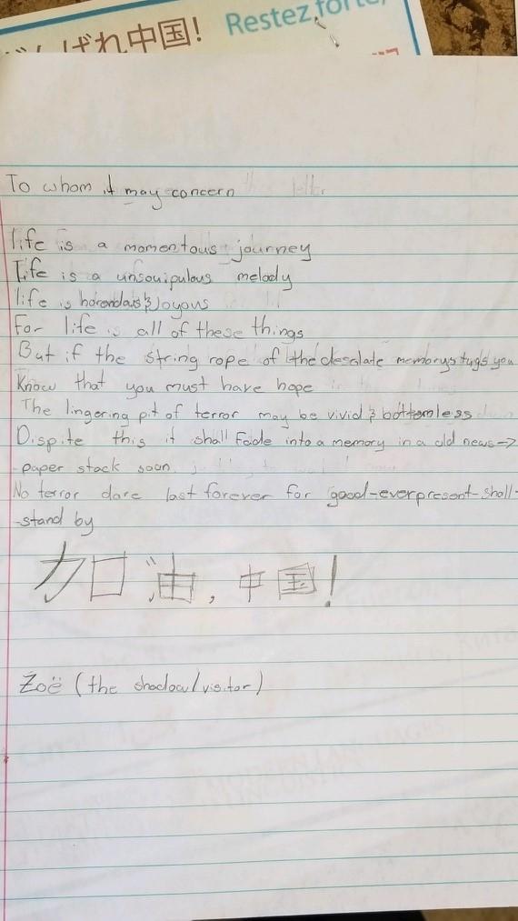 兰溪的孩子们为大洋彼岸同龄人送去祝福,诗歌、图画架起友谊桥梁