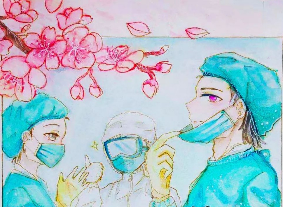 我校许慎文化学院举办“抗疫情创心意”作品展