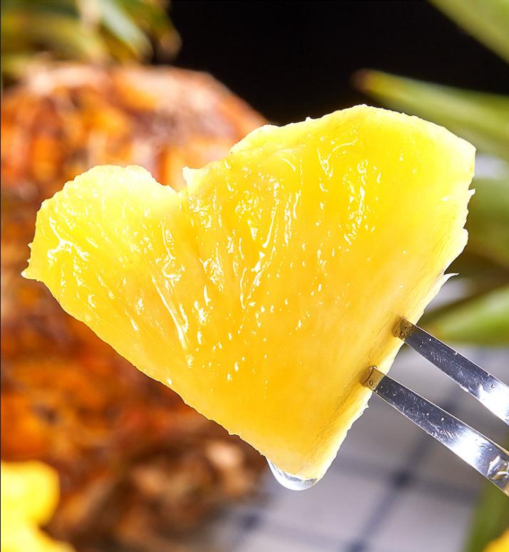 凤梨原来是长在地上的,凤梨里面正常的样子