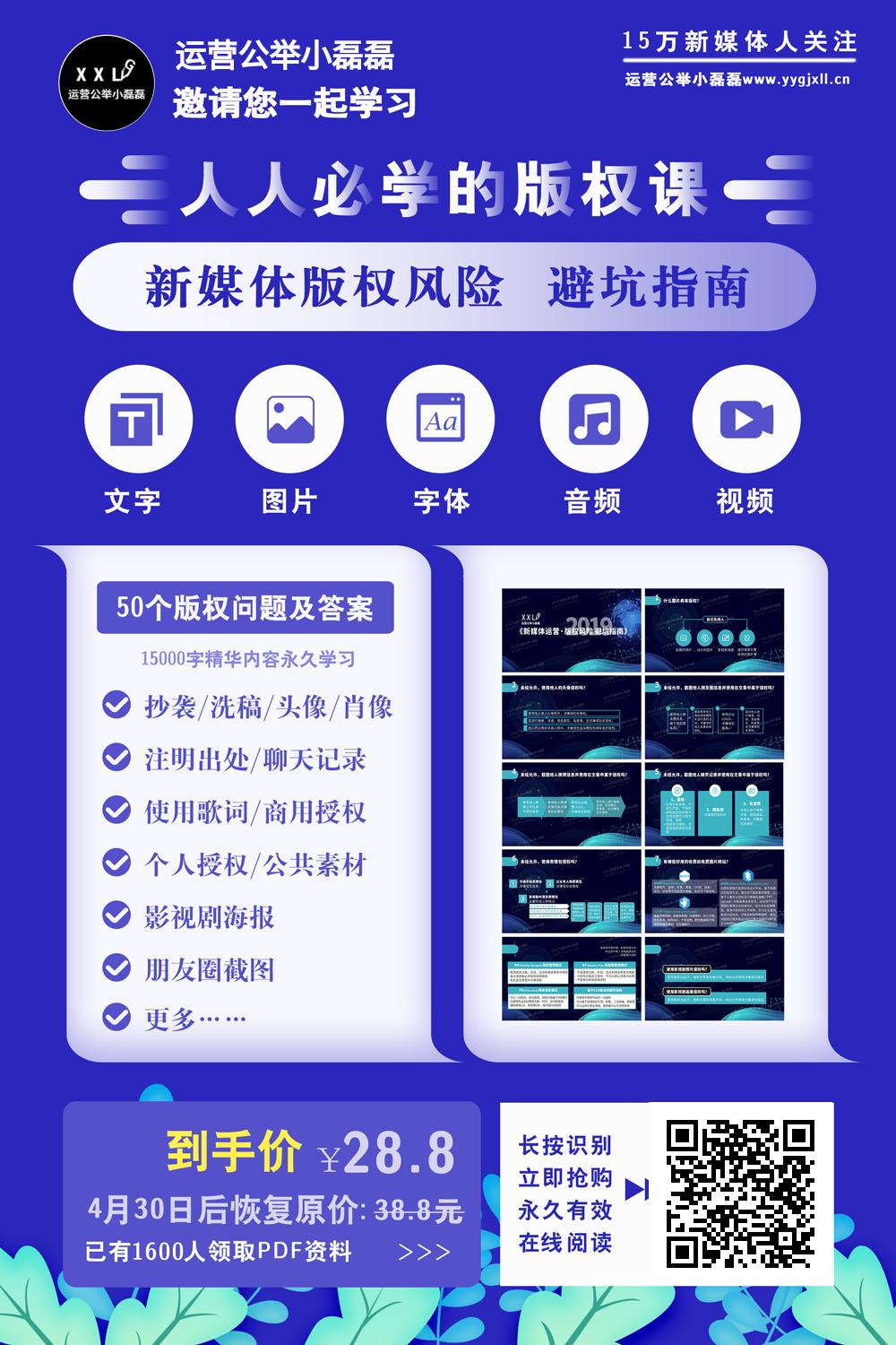 1.5万字《版权避坑指南》教程!5天后涨价