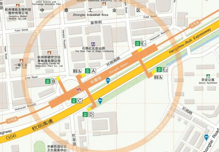 杭州地铁16号线与5号线换乘,杭州地铁15号线余杭段走向