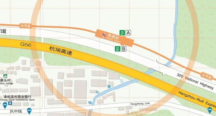 杭州地铁16号线与5号线换乘,杭州地铁15号线余杭段走向
