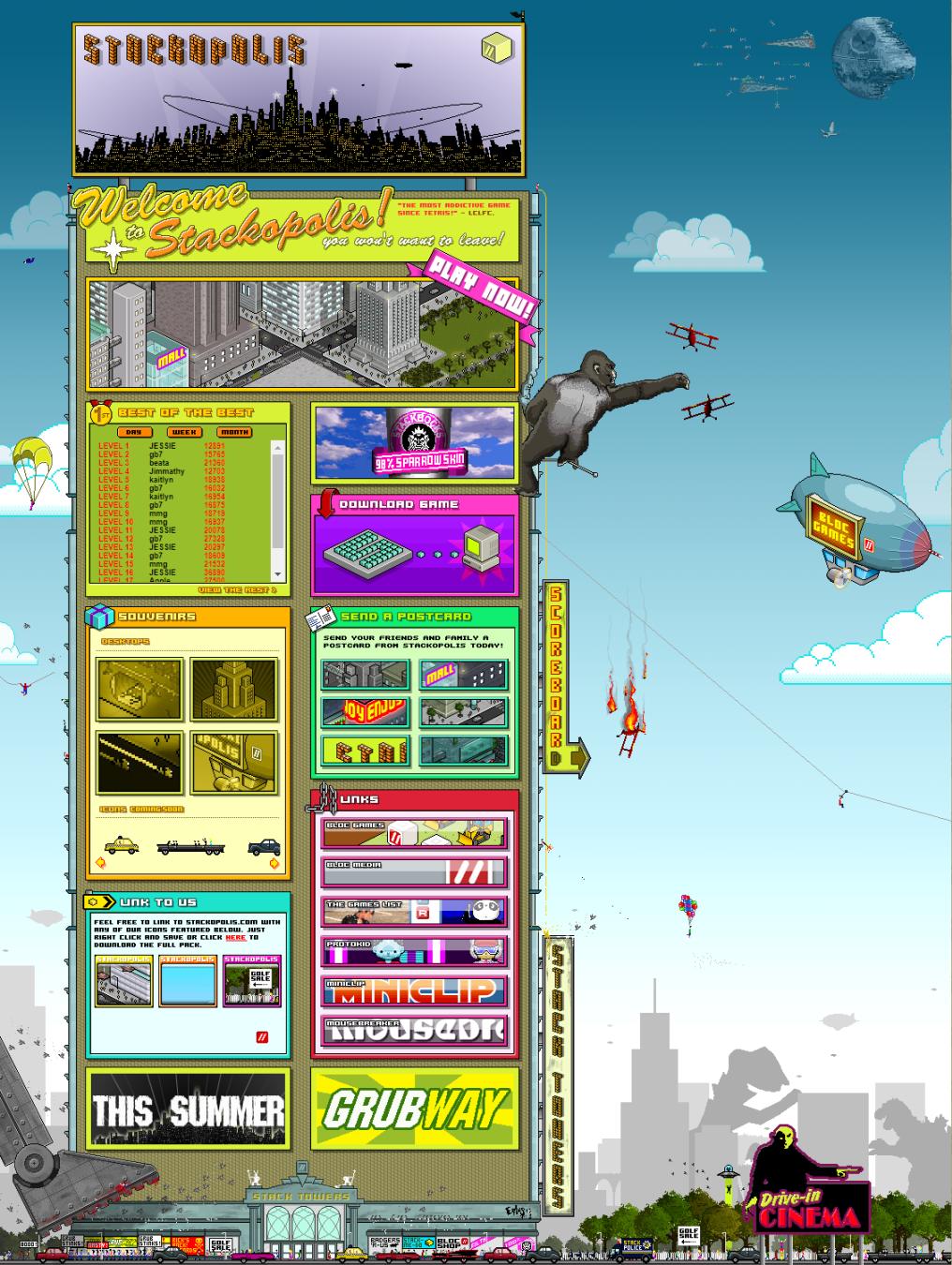 像素遇上网页设计，让这个全空白网站赚走100万美元