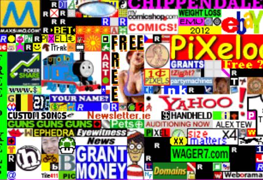 像素遇上网页设计，让这个全空白网站赚走100万美元