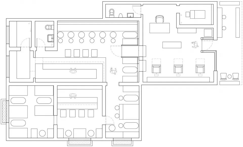 新作|结合欧式车厢和美式办公室风格-成都“π酒吧”/iZDesignStudio