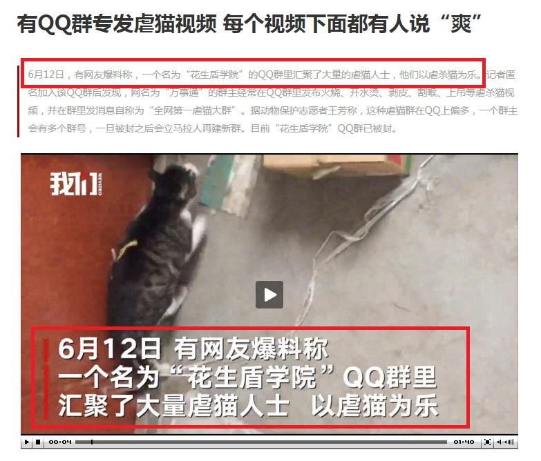 花生盾学院QQ群被封后“重出江湖”，还在直播发布虐猫视频