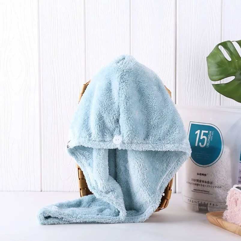 日本双层加厚超强吸水干发帽,日本吸水速干干发帽