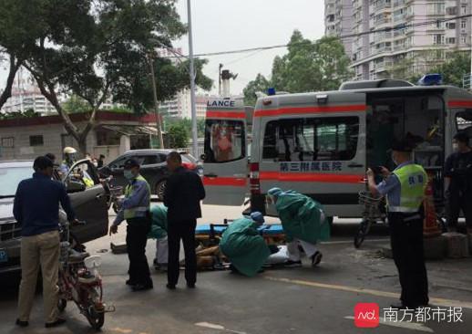 广州一女司机撞死一人伤两人,广州车祸女子被车撞