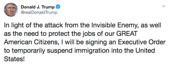 解读特朗普暂停移民入境令,特朗普会叫停移民吗