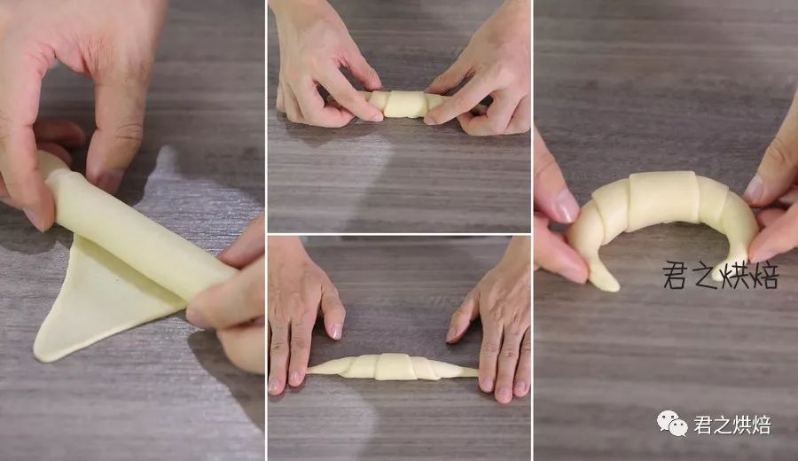 牛角面包怎么卷才好看,牛舌状面包怎么卷