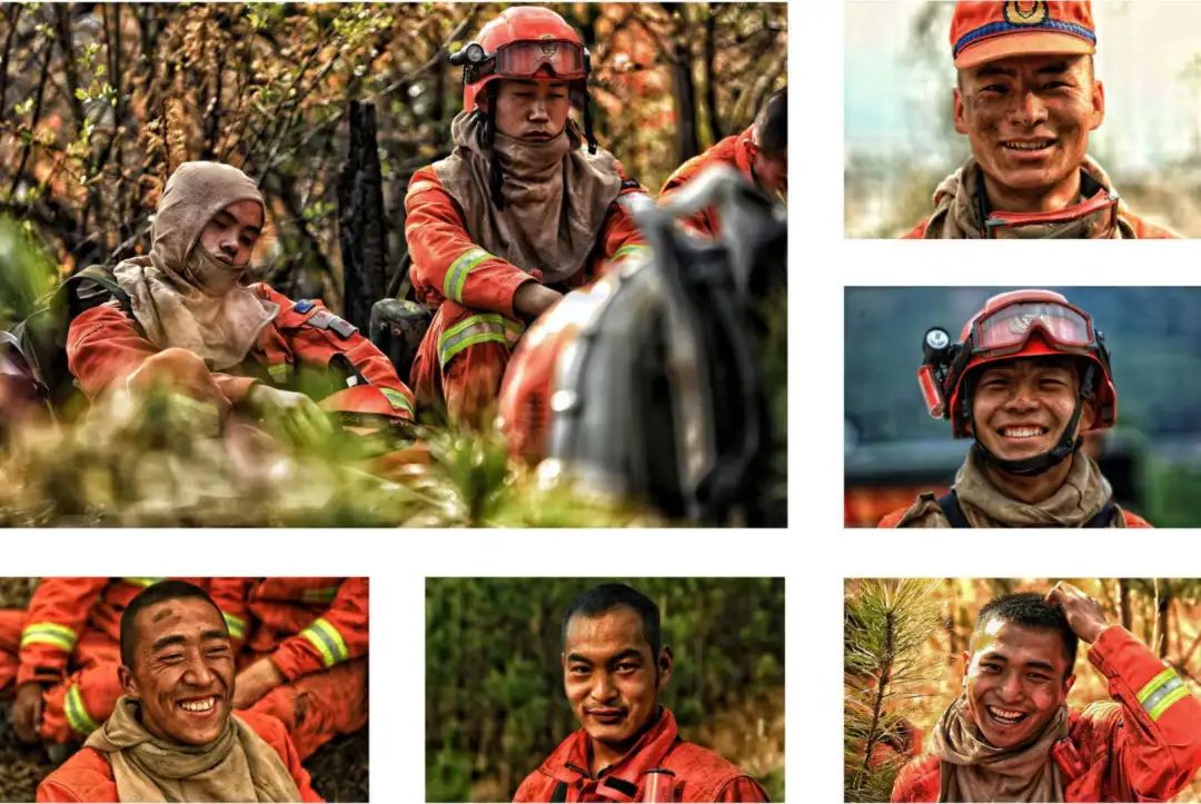 森林消防守护绿水青山,森林防火守护绿水青山绘画