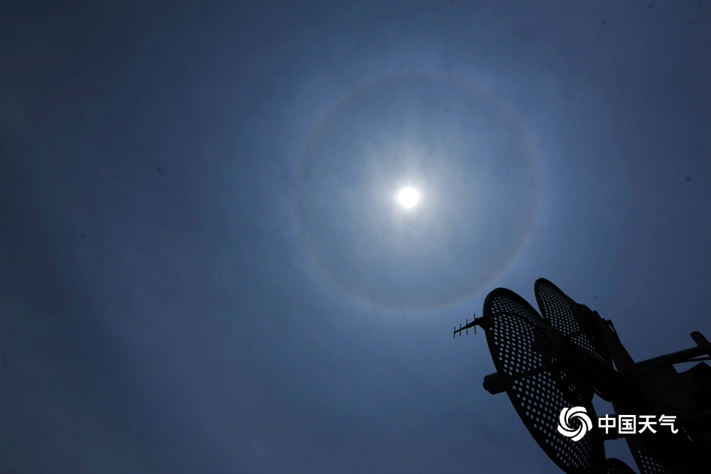 南方多省出现日晕奇观,多地现日晕奇观照片